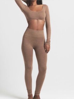Skims wool rib high waist legging sienna large